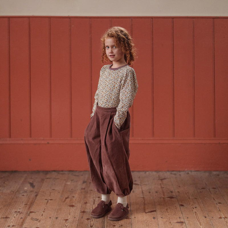 Cotton Velvet Jessica Trousers - Nutmeg