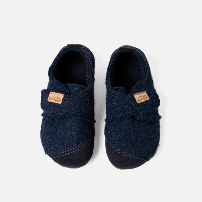 Living Kitzbühel Baby-Klett 1913 - Pantofole Unisex Bambino In Pelle Scamosciata, Chiusura A Strappo, Suola Gomma