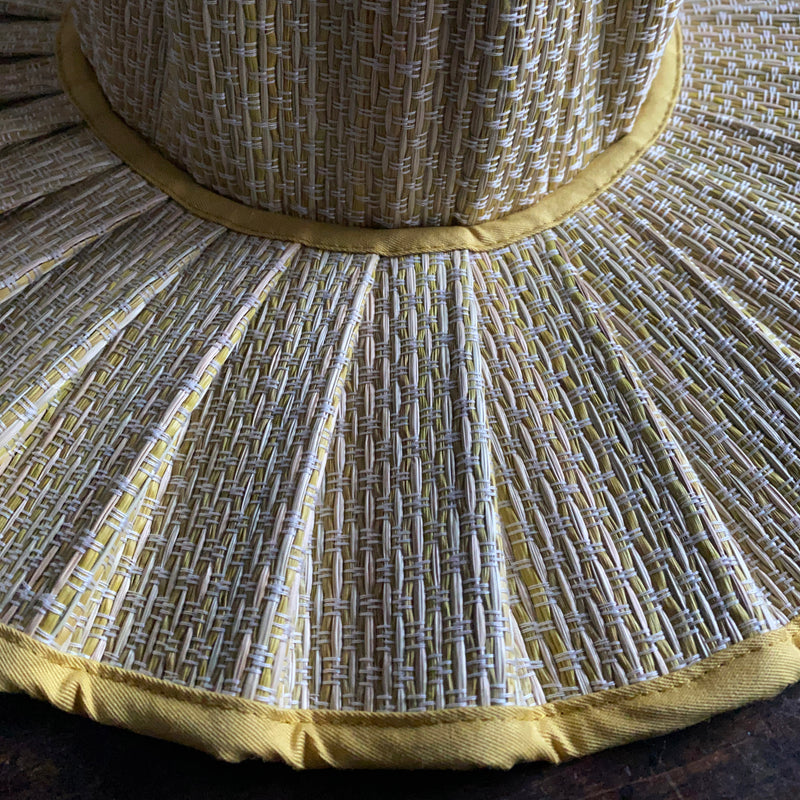 Women's Hand Woven Natural Grass Capri Hat - Tuscany