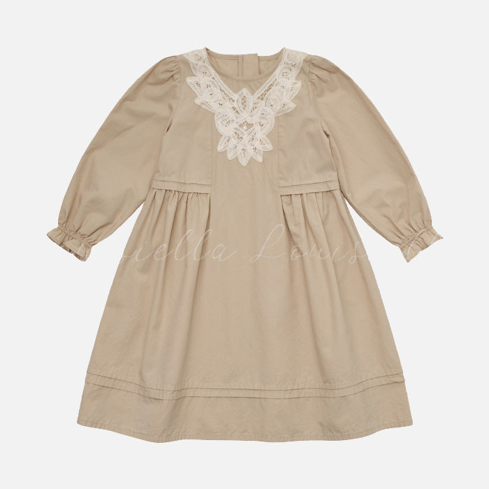 Cotton Brenna Dress - Beige