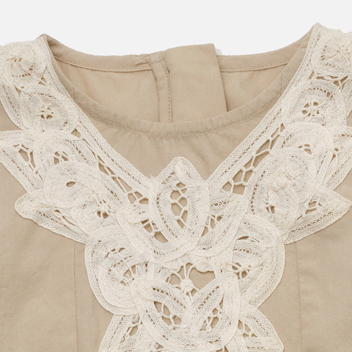 Cotton Brenna Dress - Beige