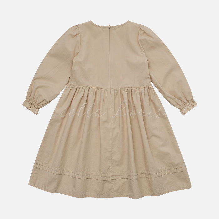 Cotton Brenna Dress - Beige