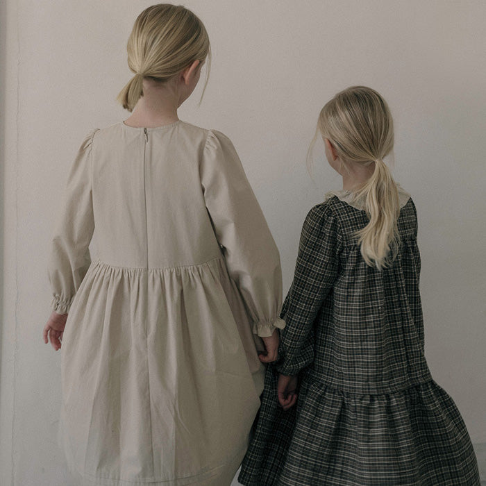 Cotton Brenna Dress - Beige