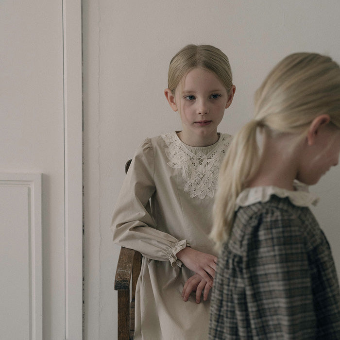 Cotton Brenna Dress - Beige