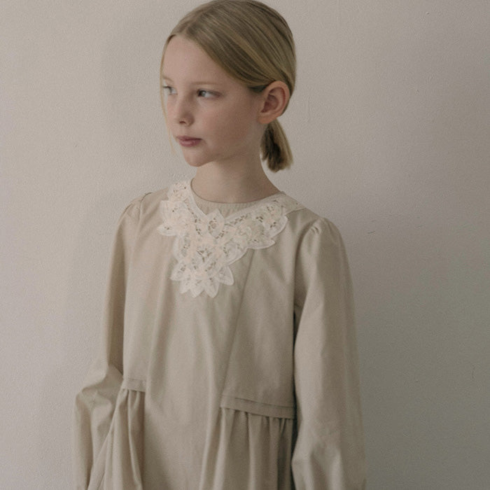 Cotton Brenna Dress - Beige