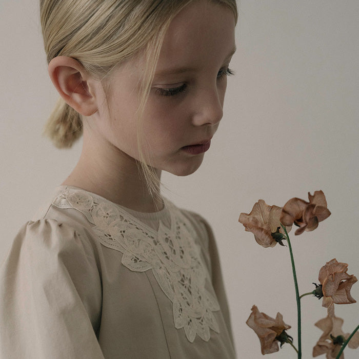 Cotton Brenna Dress - Beige