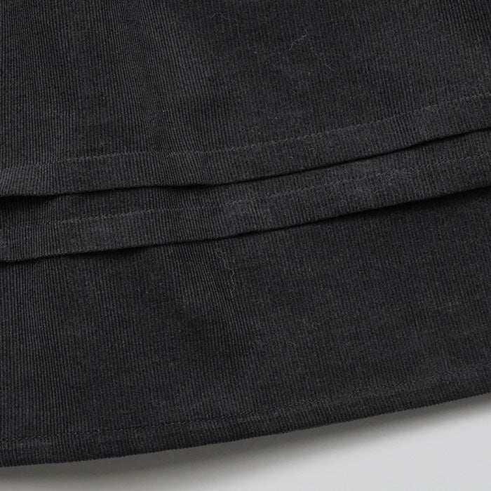 Cotton Corduroy Grandis Dress - Charcoal