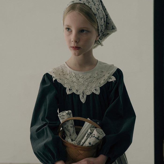 Cotton Corduroy Grandis Dress - Charcoal