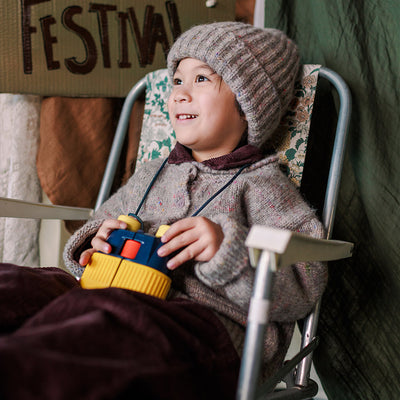 Alpaca/Merino Wool/Cotton Moya Beanie - Puddle