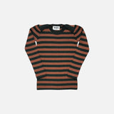 Baby & Kids Merino Wool Skinny Rib Top - Ivy/Sandalwood