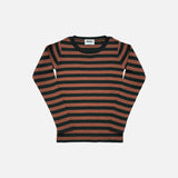 Baby & Kids Merino Wool Skinny Rib Top - Ivy/Sandalwood