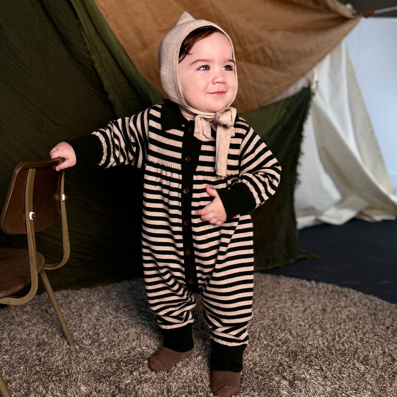 Merino Wool Tegan Bonnet - Almond