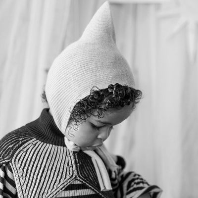 Merino Wool Tegan Bonnet - Lichen
