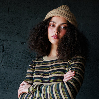 Women's Merino Wool Coblyn Beanie - Biscotti