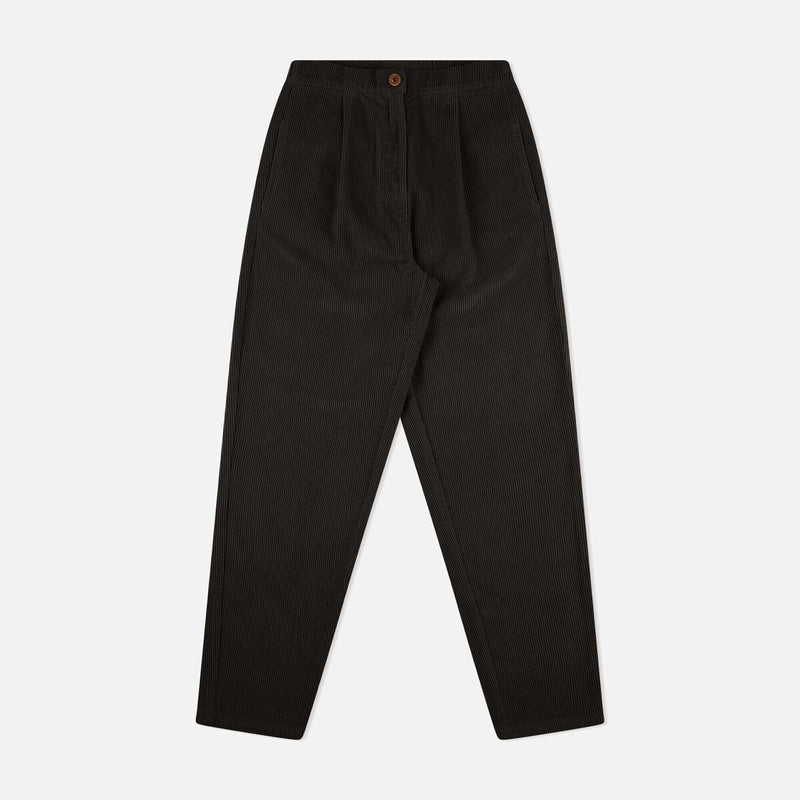 Women's Cotton Corduroy Pants - Black