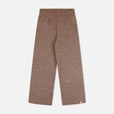 Women's Lambswool/Cotton Trousers - Sepia