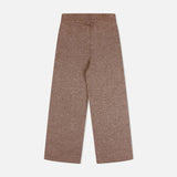 Women's Lambswool/Cotton Trousers - Sepia