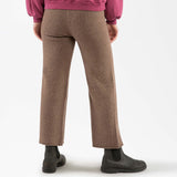 Women's Lambswool/Cotton Trousers - Sepia