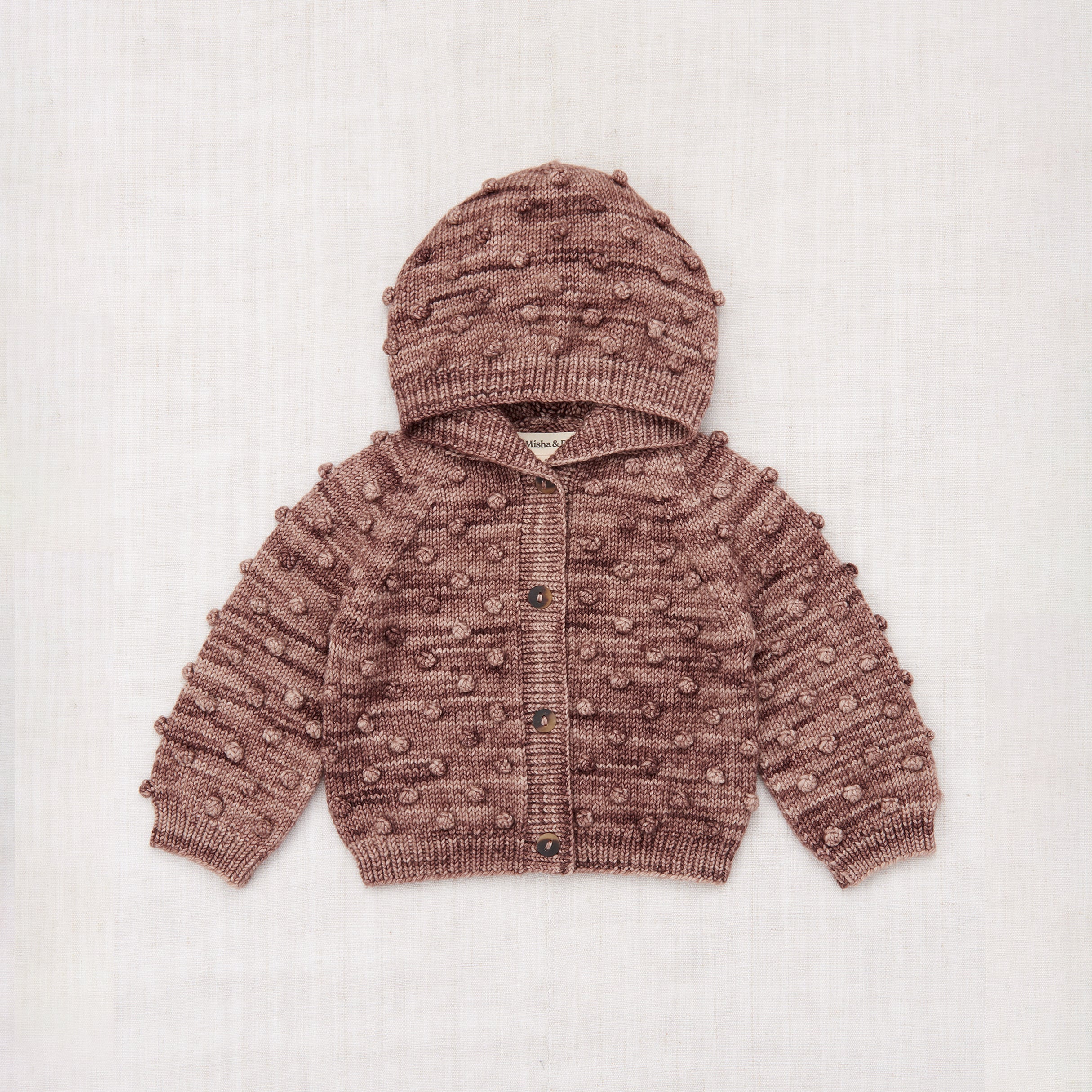 misha&puff ポップコーンカーディガン ミーシャアンドパフ 3-4Y