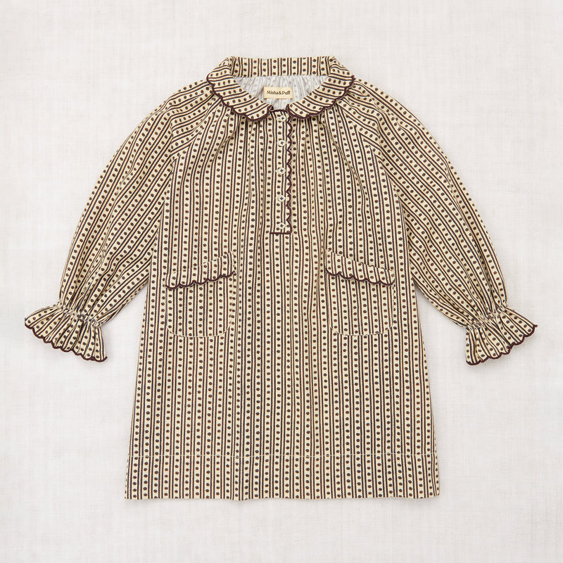 Cotton Twill Monroe Dress - Raffia Little House Floral