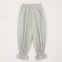 Cotton Twill Zuzu Pant in Overcast Little House Floral print in