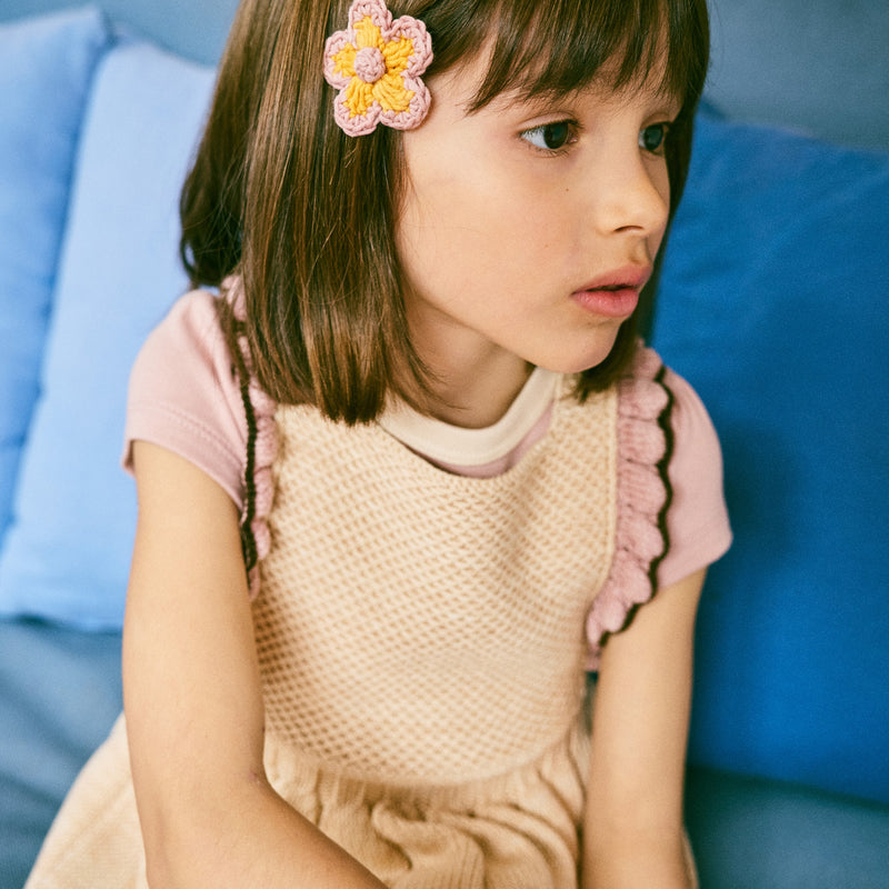 Cotton Louisa Pinafore - Bisque