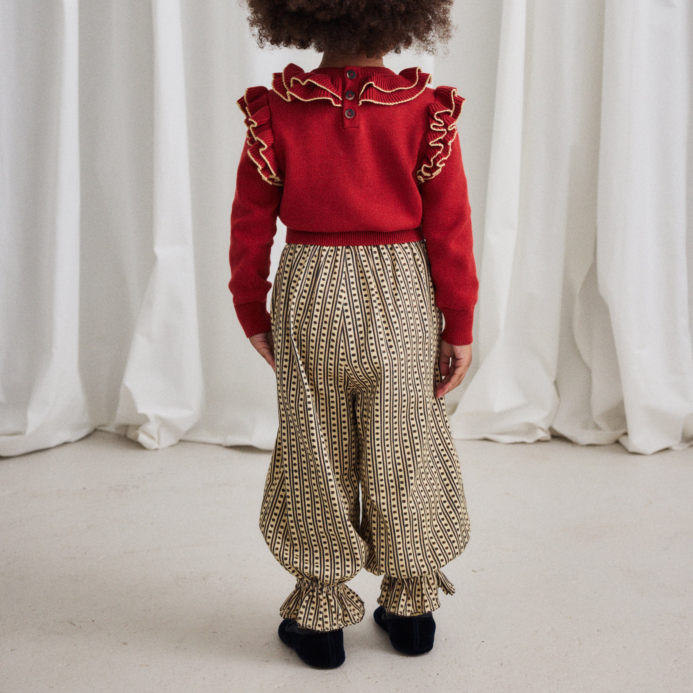 Cotton Twill Zuzu Pant in Raffia Little House Floral print in