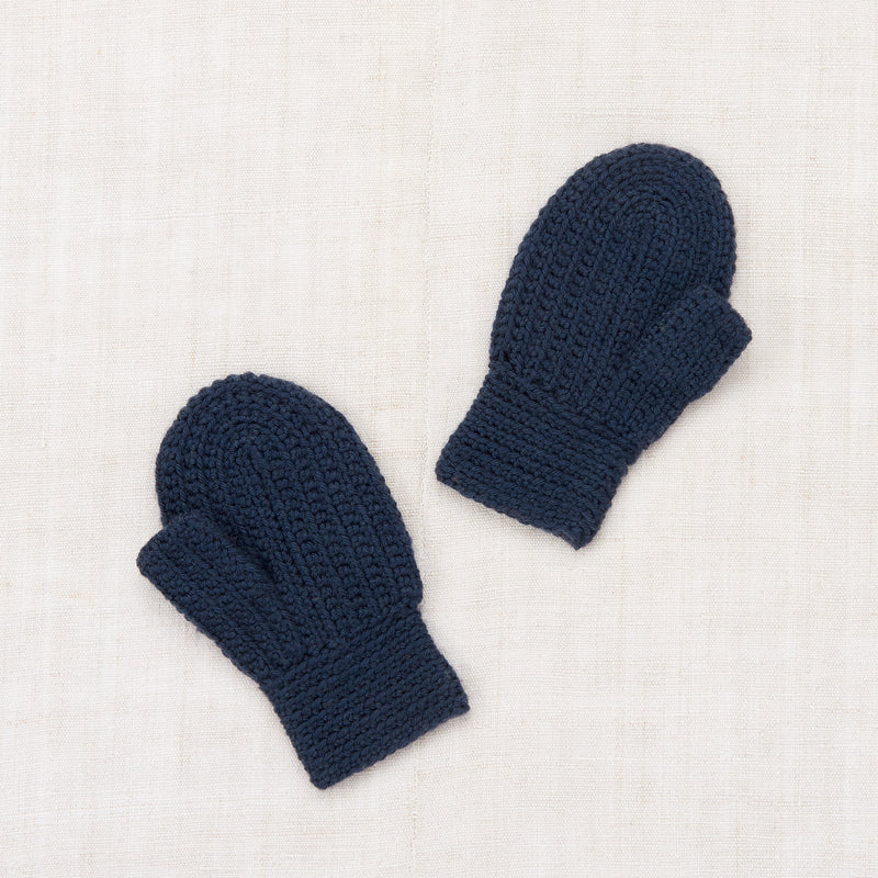 Merino Wool Crochet Blomma Mittens - Galaxy