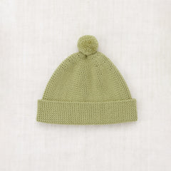 Merino Wool Garter Hat in green in sizes 2y-8y. – MamaOwl