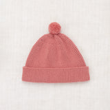 Merino Wool Garter Hat - Rosewood