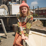 Merino Wool Garter Hat - Rosewood