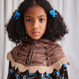 Merino Wool Scallop Capelet - Affogato