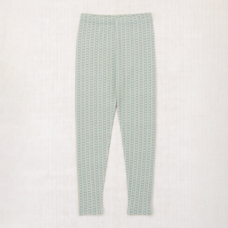 Pima Cotton Legging - Overcast Little House Floral