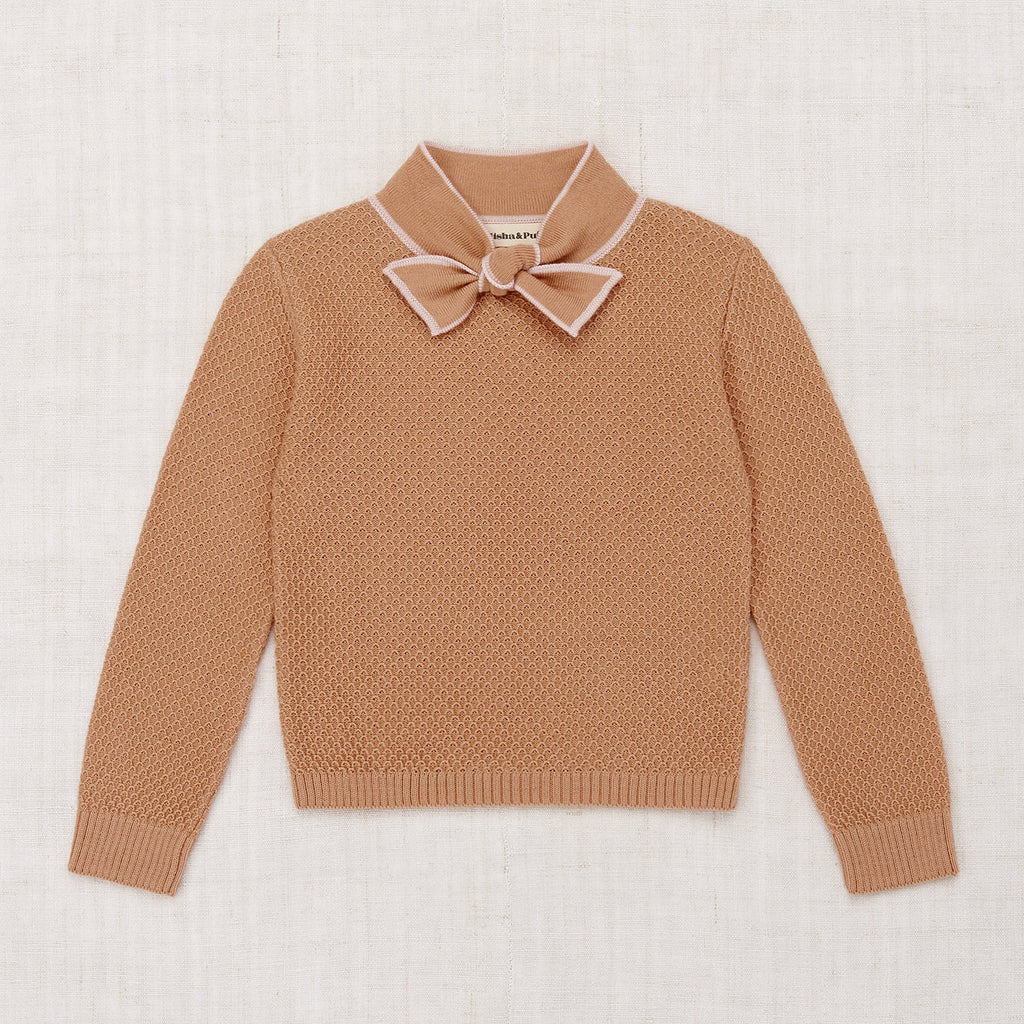 Merino Wool Bow Scout Sweater - Rose Gold – MamaOwl