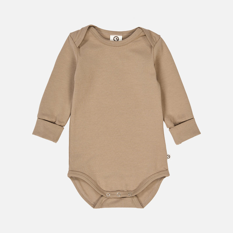 Baby Cotton LS Body - Beige