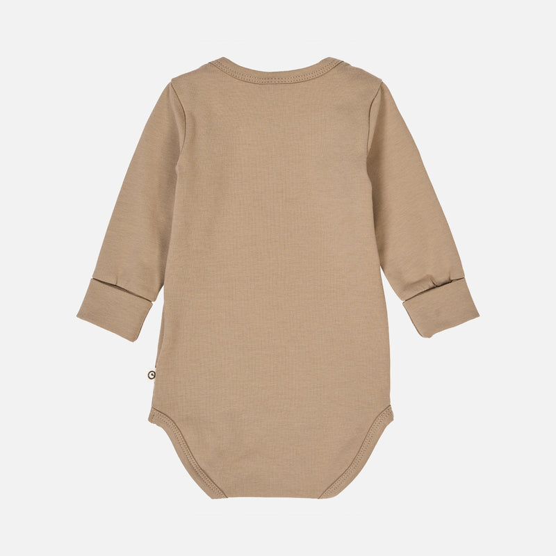 Baby Cotton LS Body - Beige