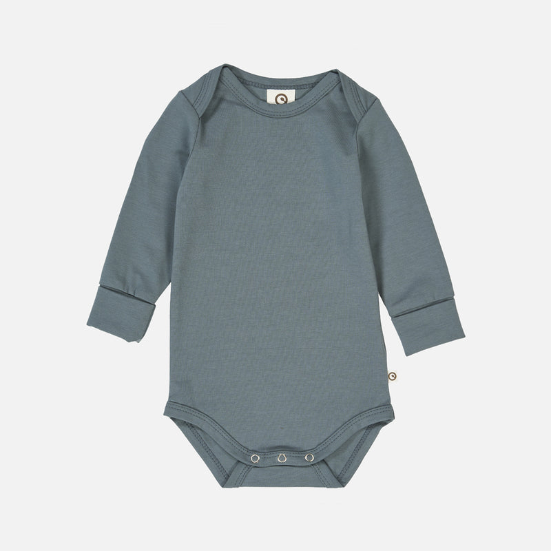 Baby Cotton LS Body - Stormy Blue