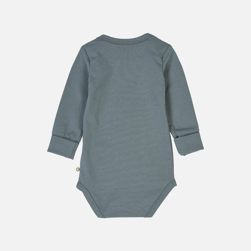 Baby Cotton LS Body - Stormy Blue