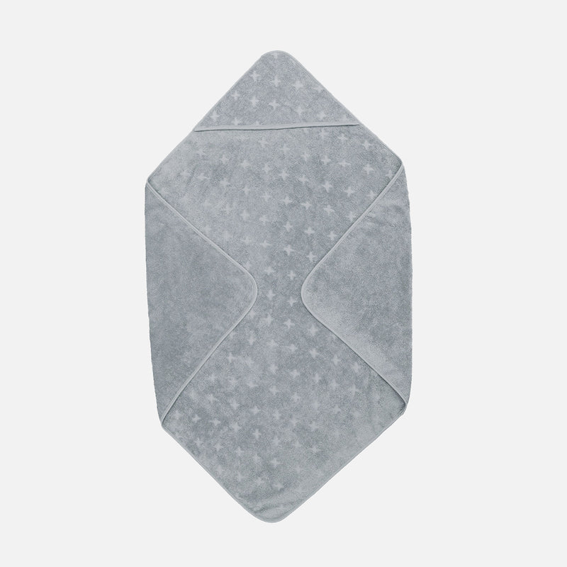 Baby Cotton Hooded Towel - Jasmin Blue