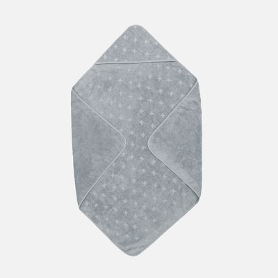 Baby Cotton Hooded Towel - Jasmin Blue