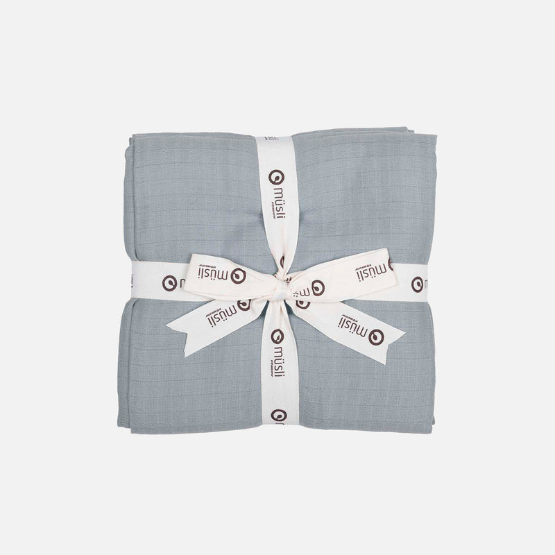 Cotton Muslin - Jasmin Blue - Set of 2