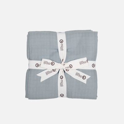 Cotton Swaddle - Jasmin Blue - Set of 2