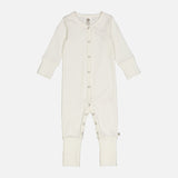 Baby Cotton Rib Pyjamas - Balsam Cream
