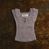 Baby & Kids Handknit Alpaca Rib Vest - Light Lavender