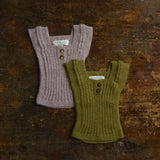 Baby & Kids Handknit Alpaca Rib Vest - Light Lavender