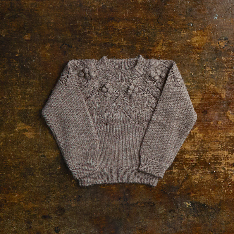 Baby & Kids Handknit Louise Sweater - Oatmeal