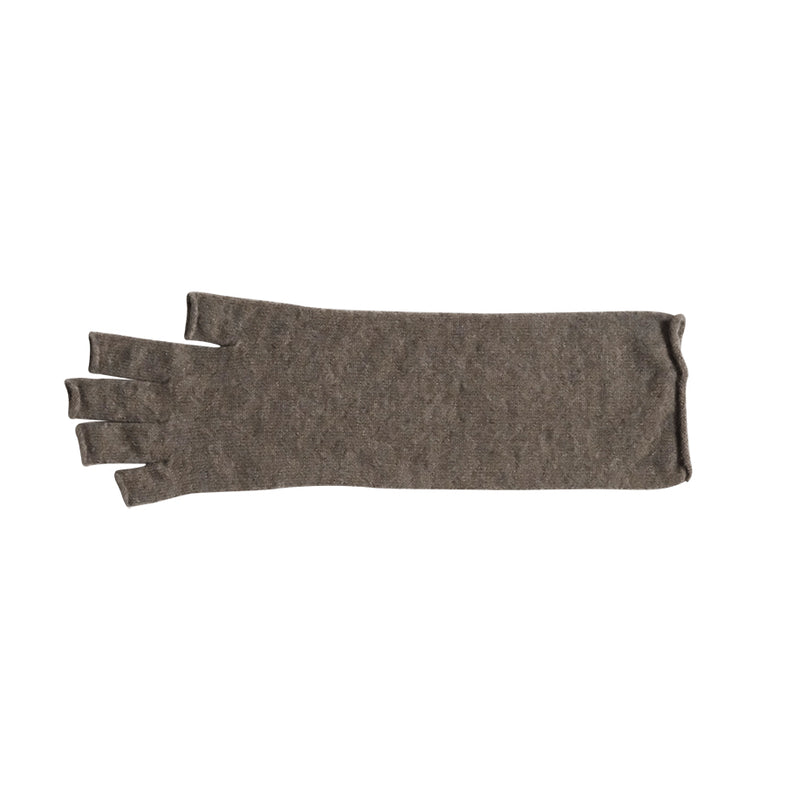 Women's Merino Wool Arm Warmers - Mocha Brown