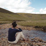 Lark Women's Top - Cotton Pointelle - Midnight