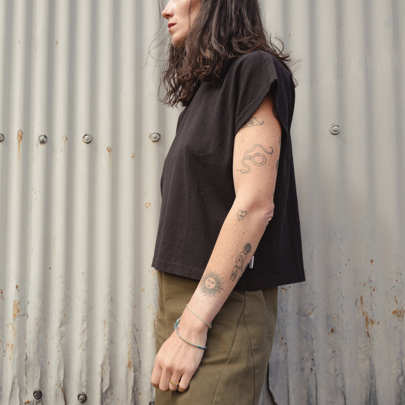 Women's Cotton Jeanne Tee - Black