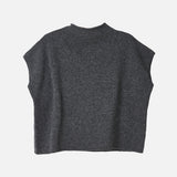 Women's Wool Sleeveless Vest - Grey